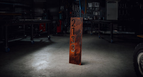 Corten Steel Sign